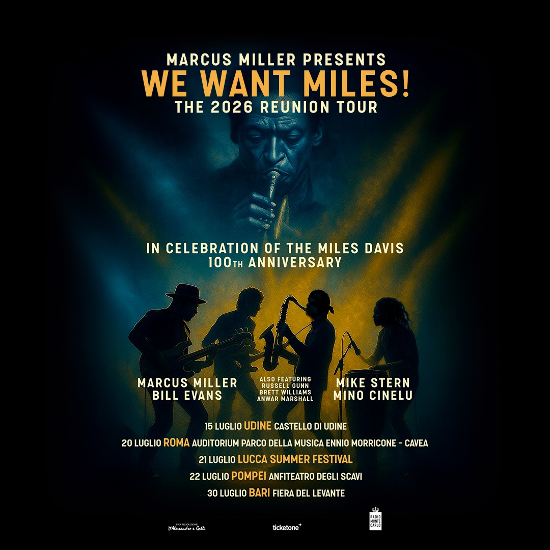 Marcus Miller We Want Miles Tour Poster 2026